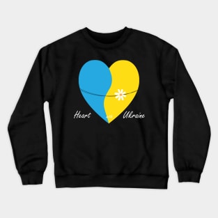 Heart with Ukraine Crewneck Sweatshirt